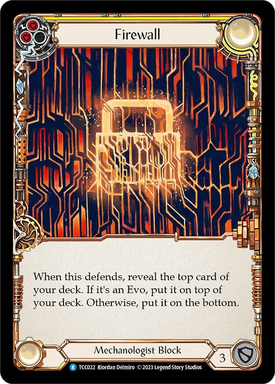 Firewall (Yellow) (22) [TCC] - Flesh and Blood TCG Single