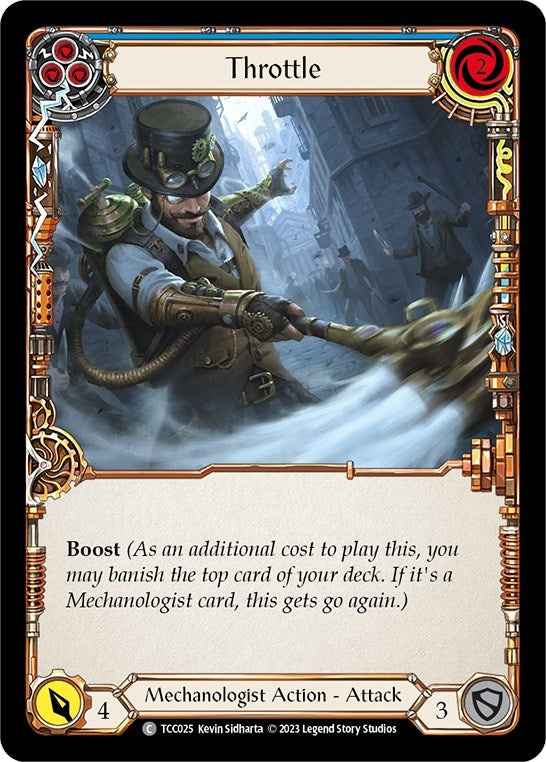 Throttle (Blue) (25) [TCC] - Flesh and Blood TCG Single