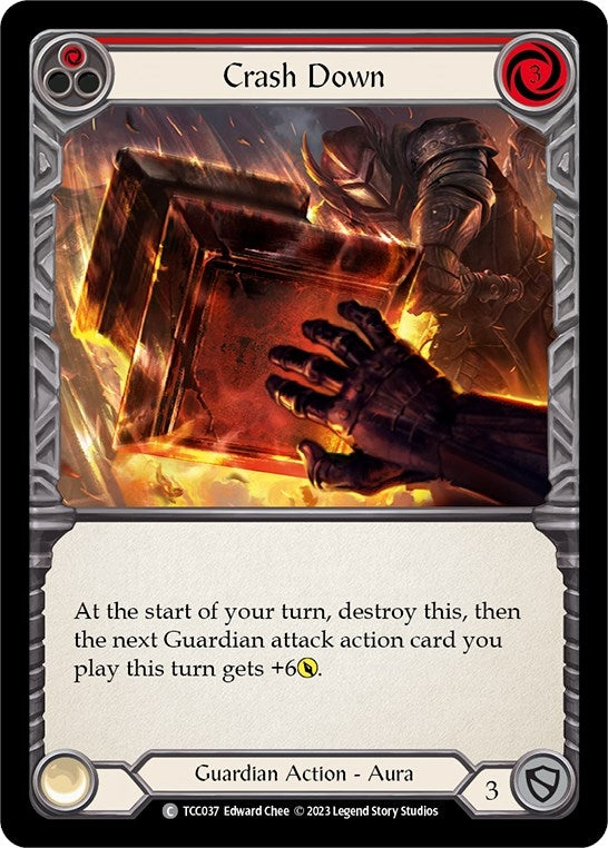 Crash Down (Red) (37) [TCC] - Flesh and Blood TCG Single
