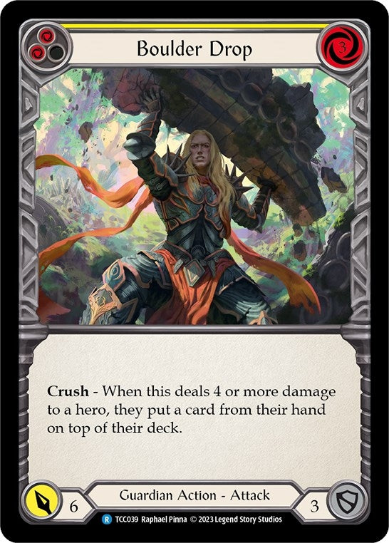 Boulder Drop (Yellow) (39) [TCC] - Flesh and Blood TCG Single