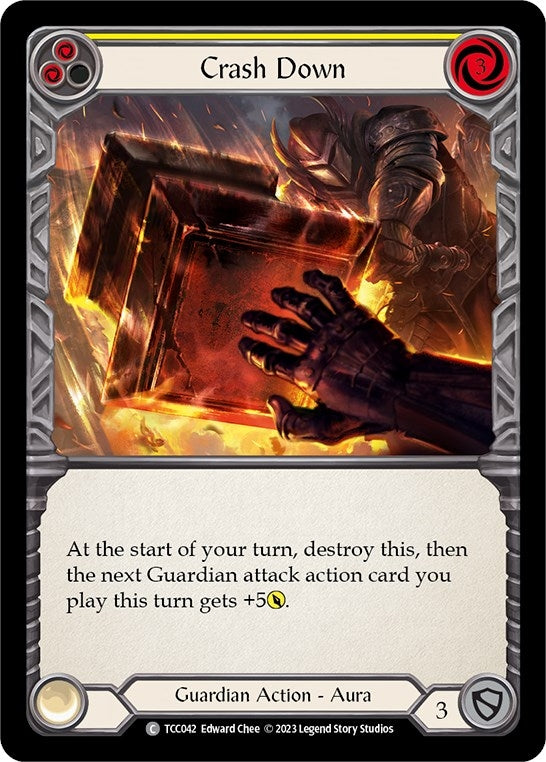 Crash Down (Yellow) (42) [TCC] - Flesh and Blood TCG Single