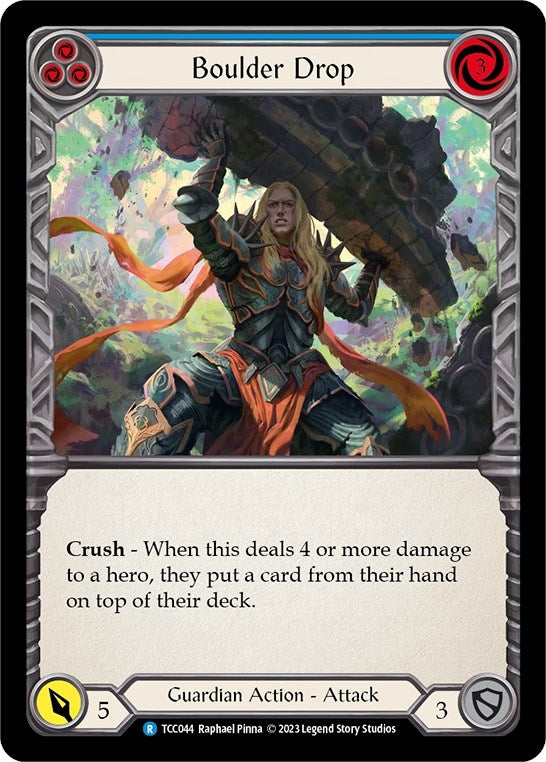 Boulder Drop (Blue) (44) [TCC] - Flesh and Blood TCG Single