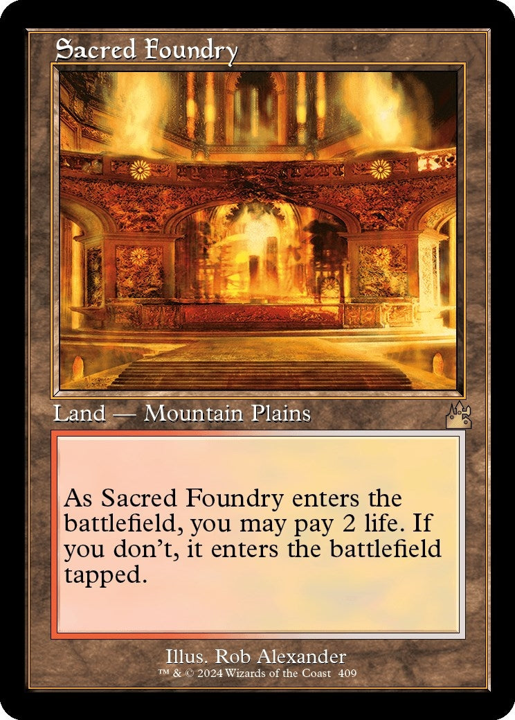 Sacred Foundry (Retro Frame) (409) [RVR] - MTG Single