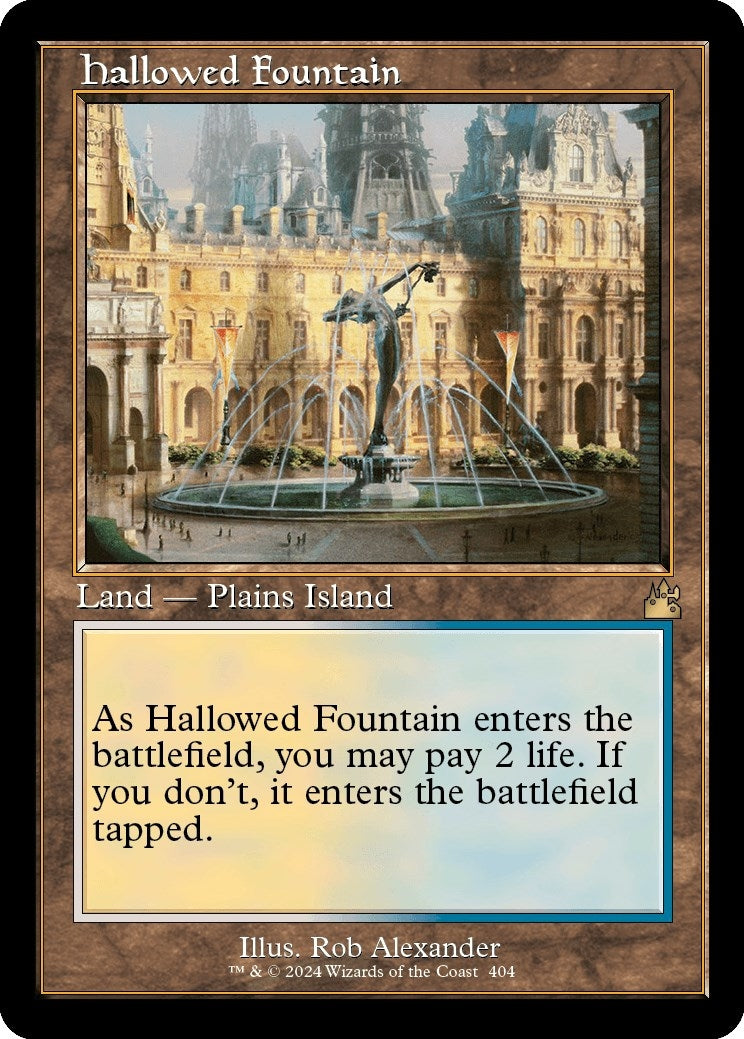 Hallowed Fountain (Retro Frame) (404) [RVR] - MTG Single