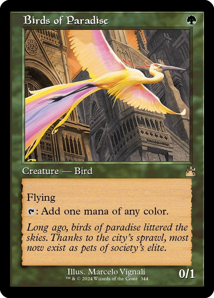 Birds of Paradise (Retro Frame) (344) [RVR] - MTG Single