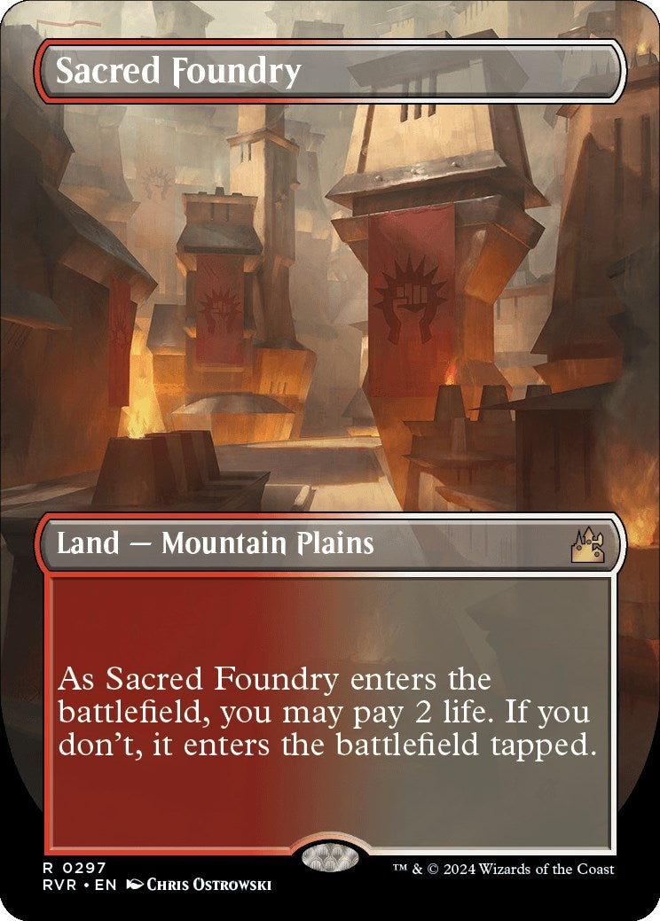 Sacred Foundry (Borderless) (297) [RVR] - MTG Single