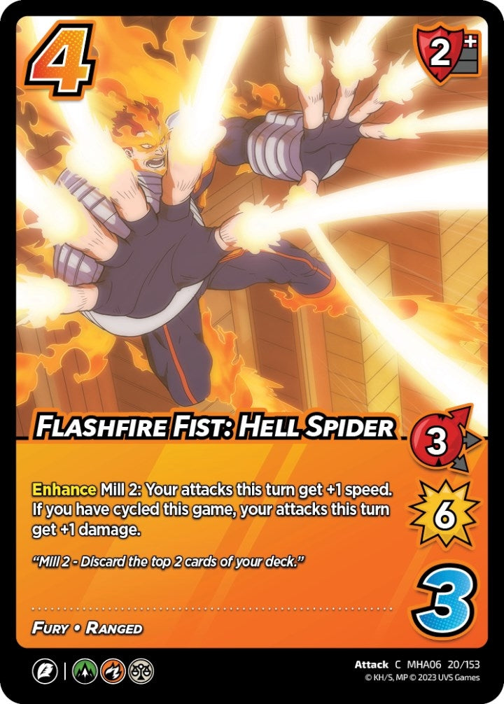 Flashfire Fist: Hell Spider (20) [MHA6] - UniVersus Single