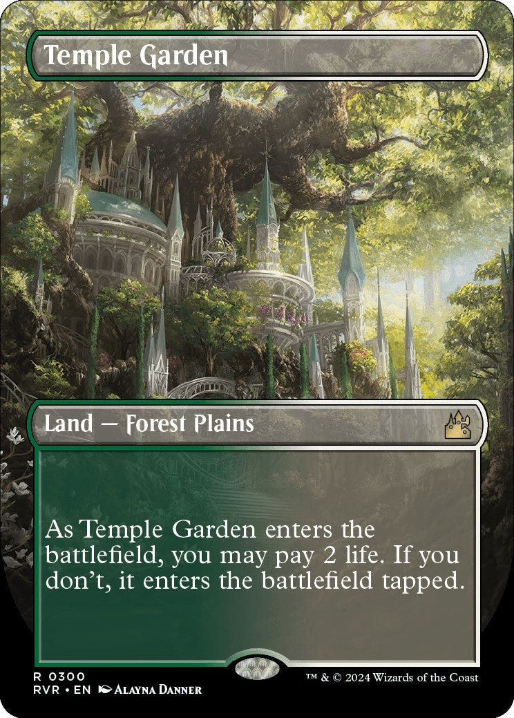 Temple Garden (Borderless) (300) [RVR] - MTG Single