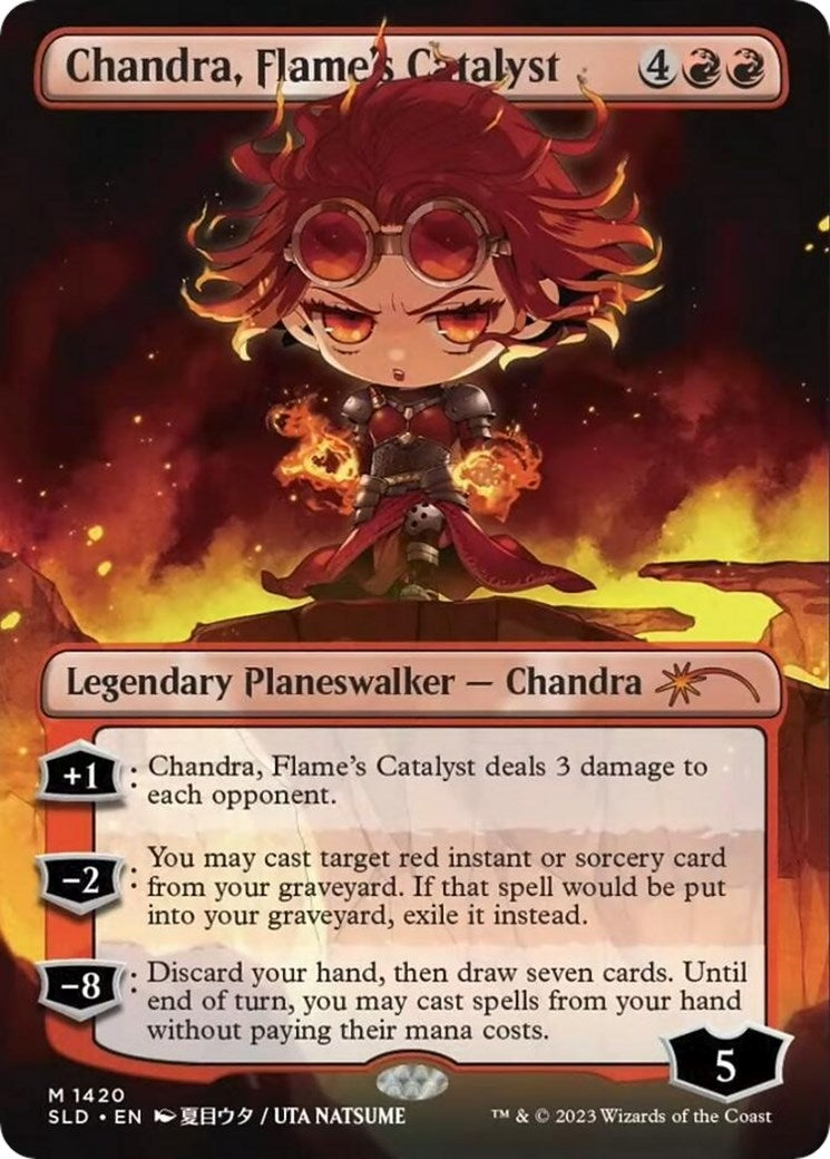 Chandra Flame’s Catalyst (Rainbow Foil) (1420) [SLD] - MTG Single