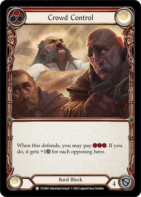 Crowd Control (Red) (60) [TCC] - Flesh and Blood TCG Single