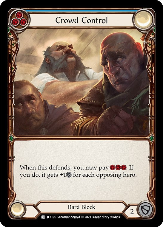 Crowd Control (Blue) (76) [TCC] - Flesh and Blood TCG Single