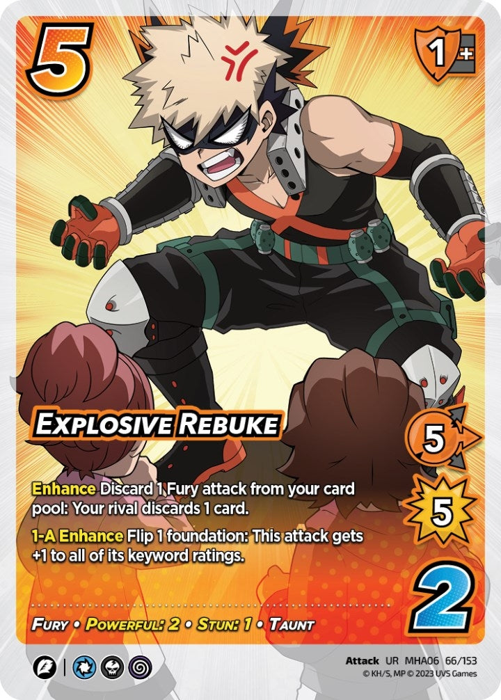 Explosive Rebuke (66) [MHA6] - UniVersus Single