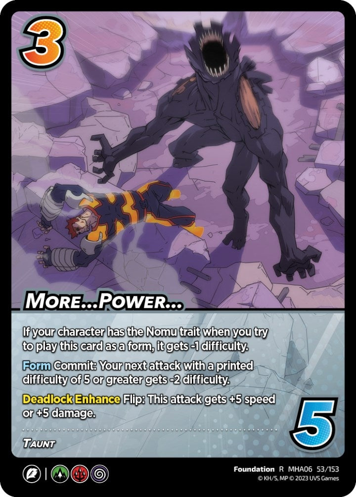 More...Power... (53) [MHA6] - UniVersus Single