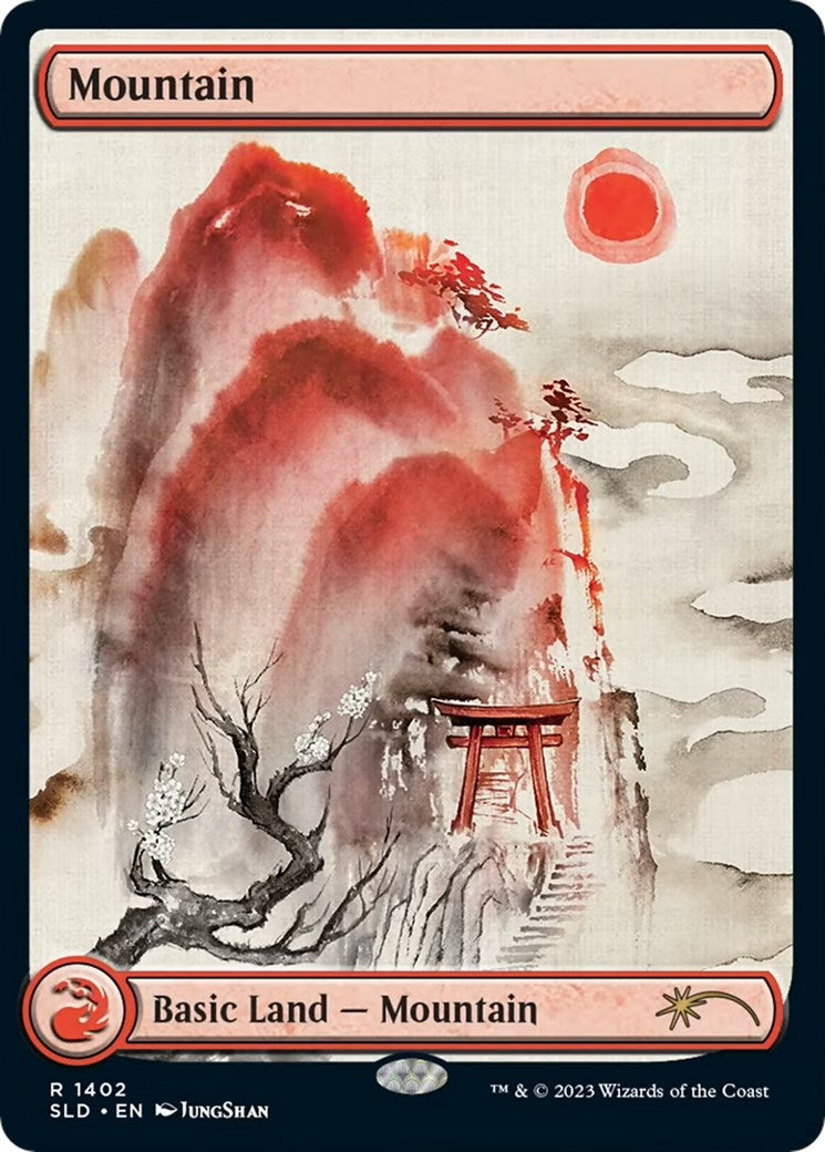 Mountain (1402) (1402) [SLD] - MTG Single