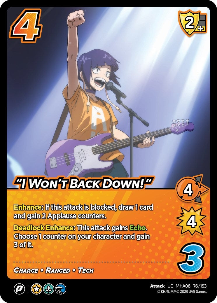 ’I Won’t Back Down!’ (76) [MHA6] - UniVersus Single