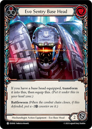 Evo Sentry Base Head (42) [EVO] - Flesh and Blood TCG Single