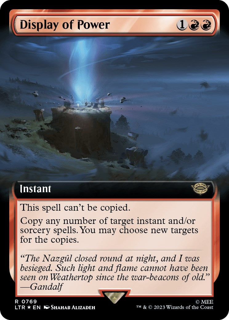 Display of Power (Extended Art) (Surge Foil) (769) [LTR] - MTG Single