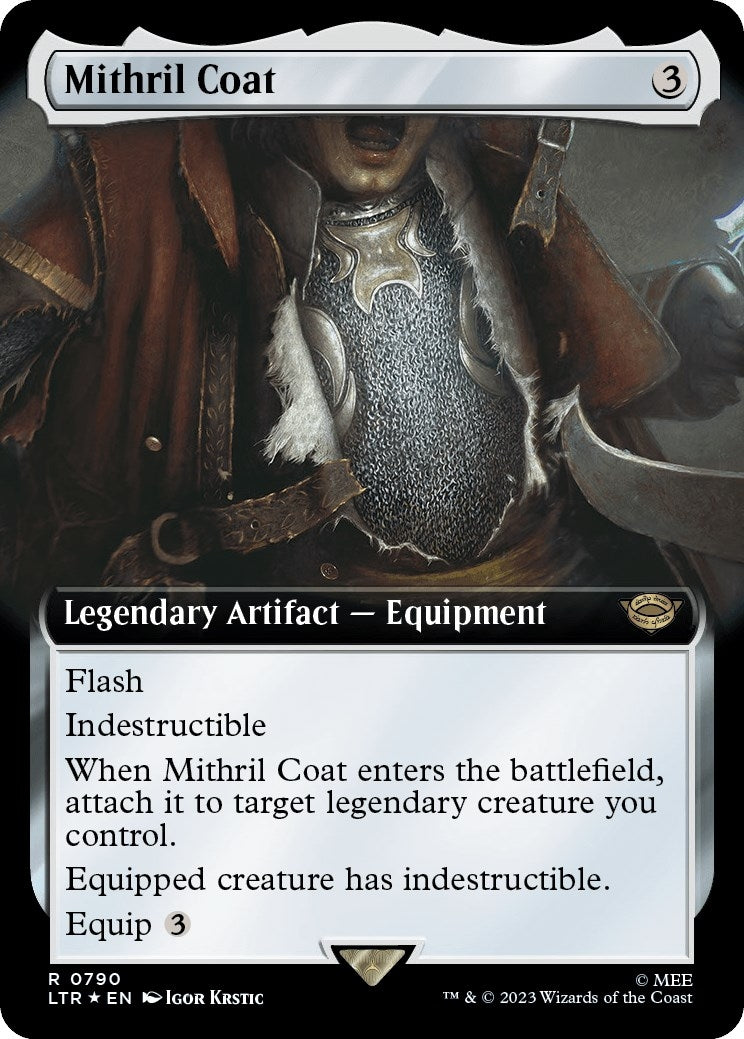 Mithril Coat (Extended Art) (Surge Foil) (790) [LTR] - MTG Single