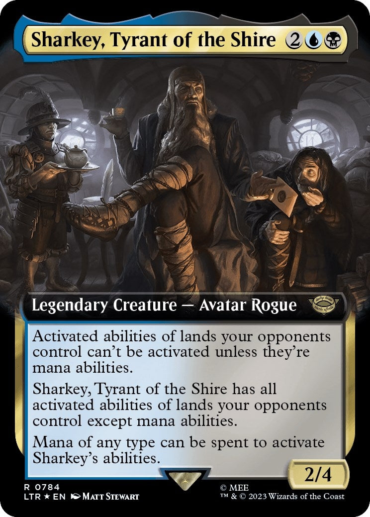 Sharkey Tyrant of the Shire (Extended Art) (Surge Foil) (784) [LTR] - MTG Single