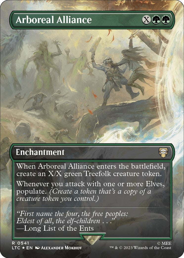 Arboreal Alliance (Borderless) (Surge Foil) (541) [LTC] - MTG Single