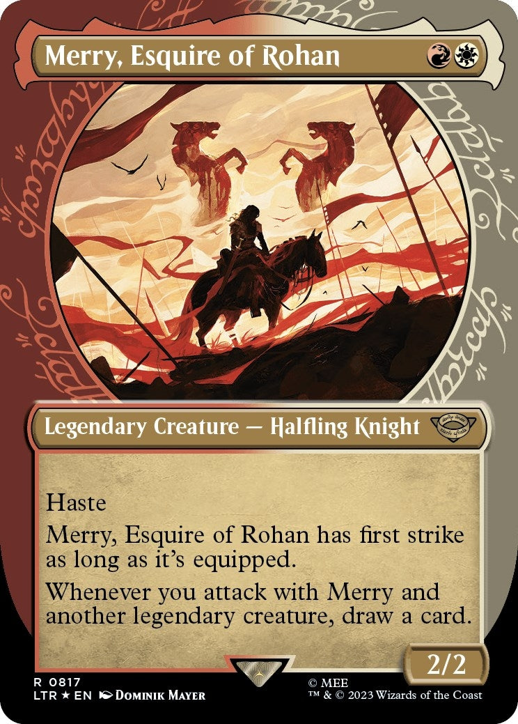 Merry Esquire of Rohan (Showcase) (Surge Foil) (817) [LTR] - MTG Single
