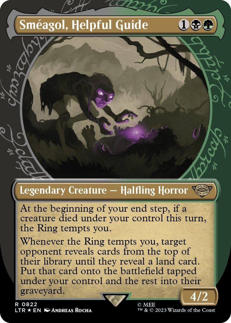 Smeagol Helpful Guide (Showcase) (Surge Foil) (822) [LTR] - MTG Single