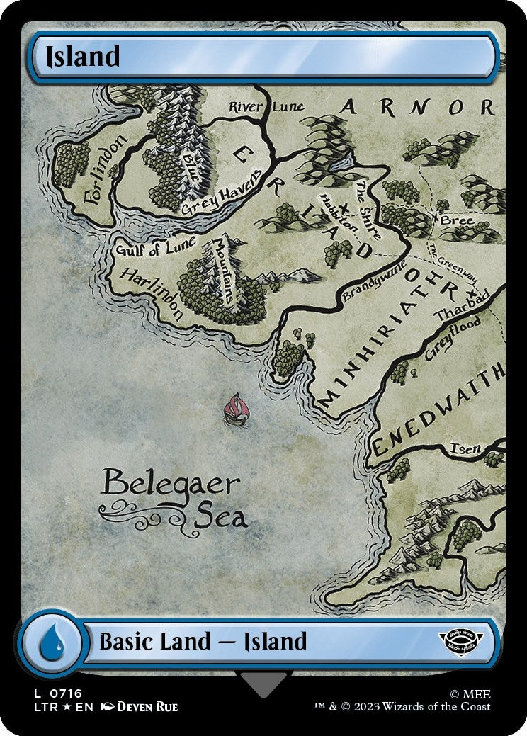 Island (0716) (Surge Foil) (716) [LTR] - MTG Single
