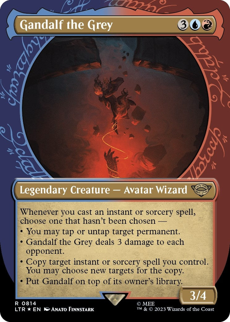 Gandalf the Grey (Showcase) (Surge Foil) (814) [LTR] - MTG Single