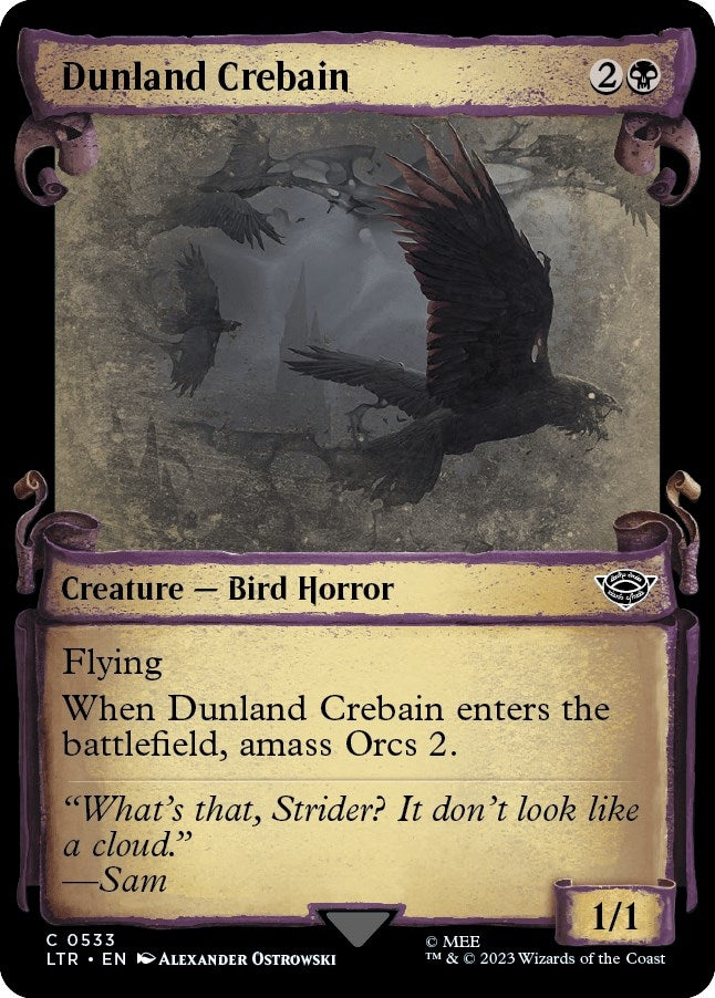 Dunland Crebain (Showcase Scrolls) (533) [LTR] - MTG Single