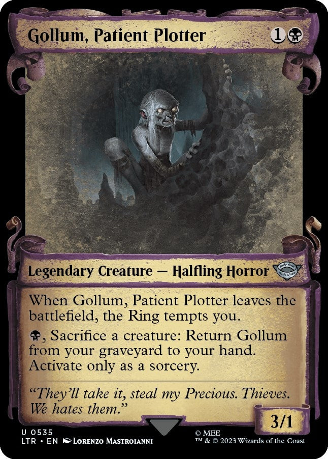 Gollum Patient Plotter (Showcase Scrolls) (535) [LTR] - MTG Single