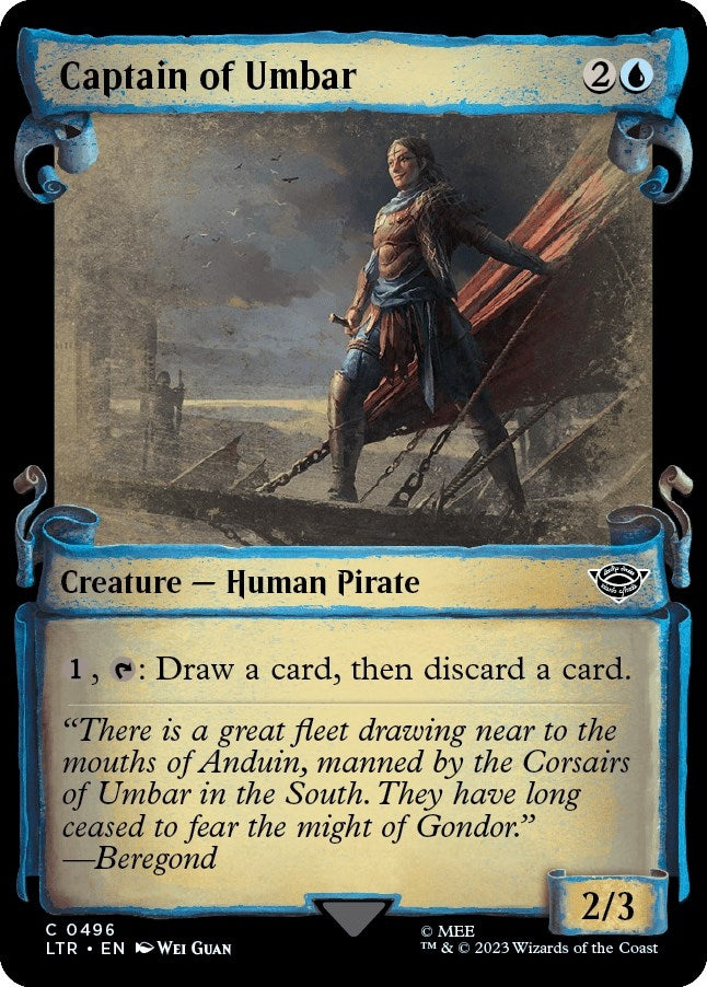 Captain of Umbar (Showcase Scrolls) (496) [LTR] - MTG Single