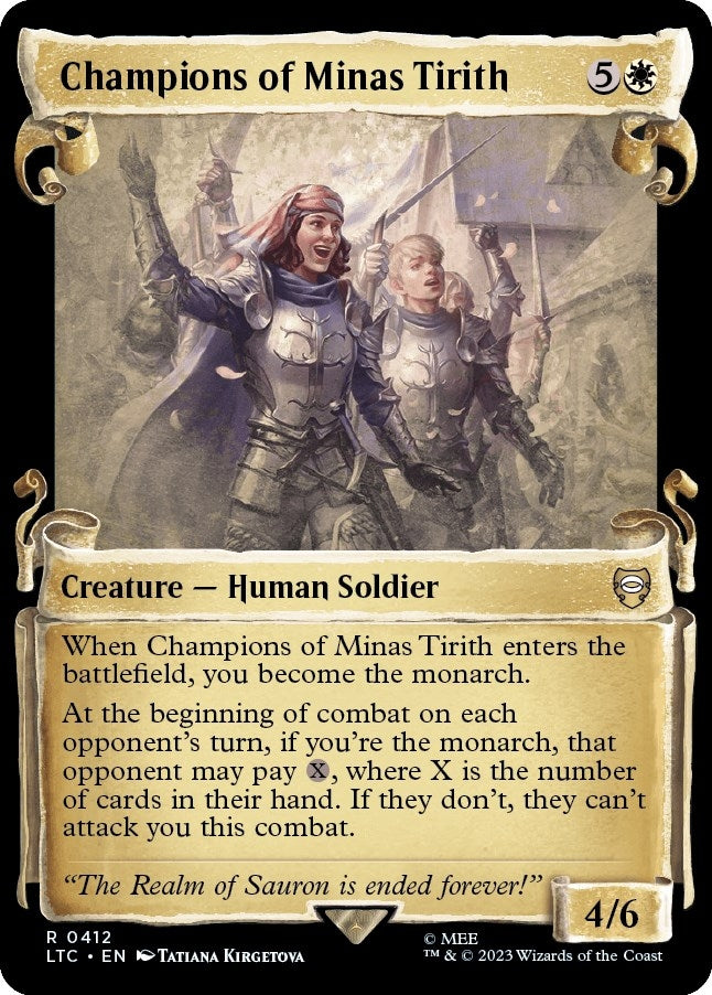 Champions of Minas Tirith (Showcase Scrolls) (412) [LTC] - MTG Single
