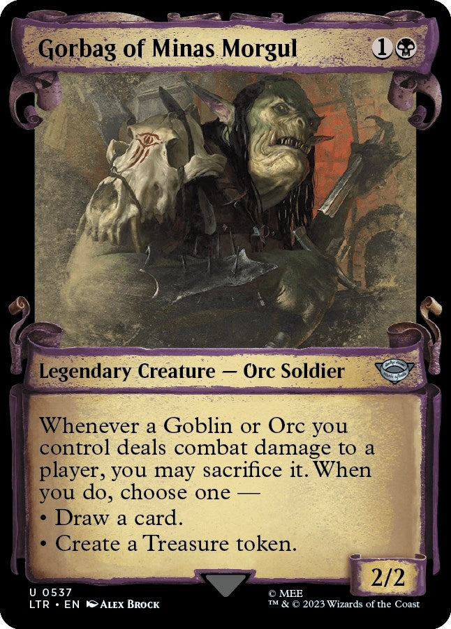 Gorbag of Minas Morgul (Showcase Scrolls) (537) [LTR] - MTG Single