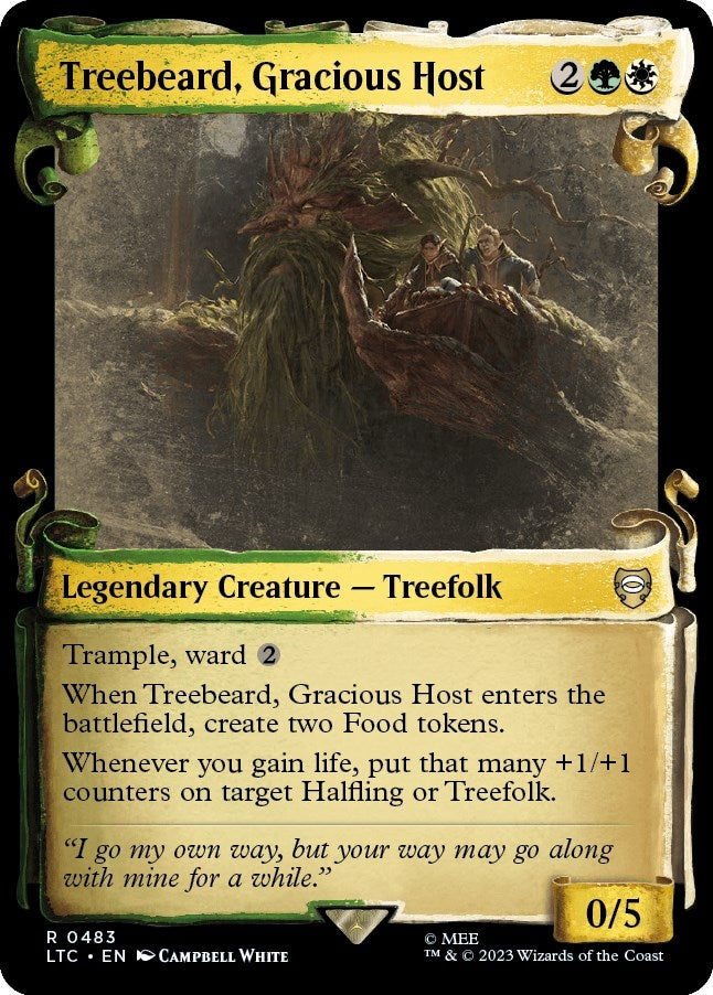 Treebeard Gracious Host (Showcase Scrolls) (483) [LTC] - MTG Single