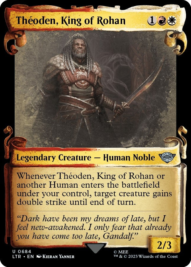 Theoden King of Rohan (Showcase Scrolls) (684) [LTR] - MTG Single