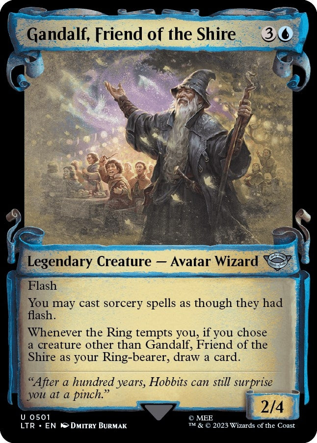 Gandalf Friend of the Shire (Showcase Scrolls) (501) [LTR] - MTG Single