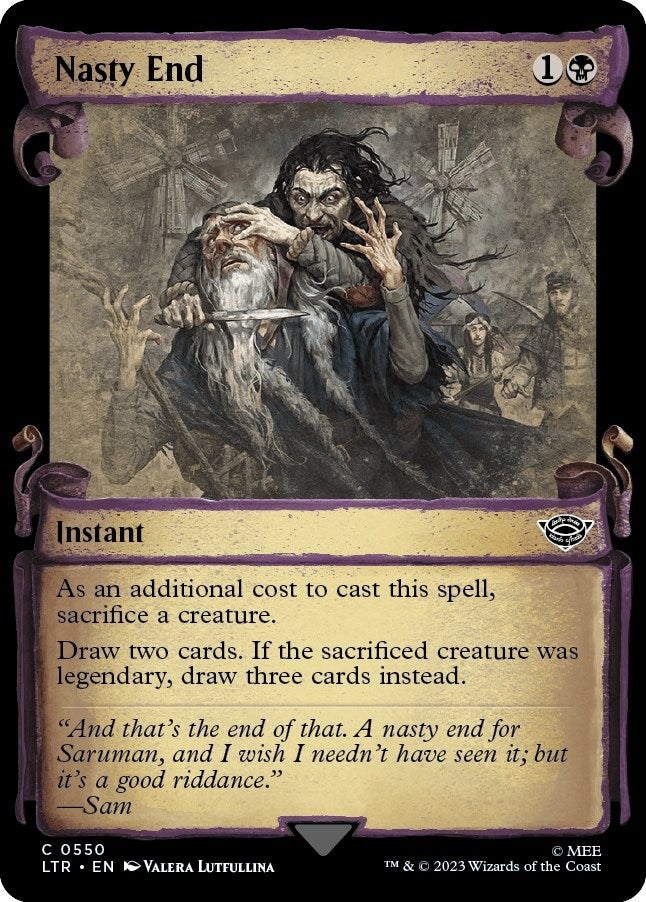 Nasty End (Showcase Scrolls) (550) [LTR] - MTG Single