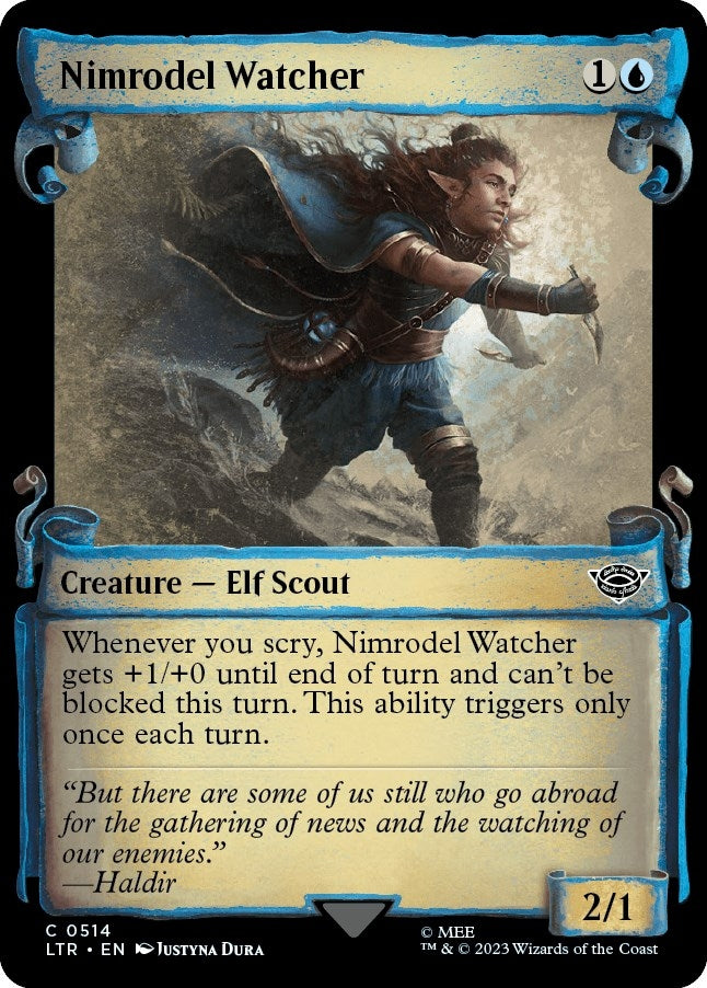 Nimrodel Watcher (Showcase Scrolls) (514) [LTR] - MTG Single