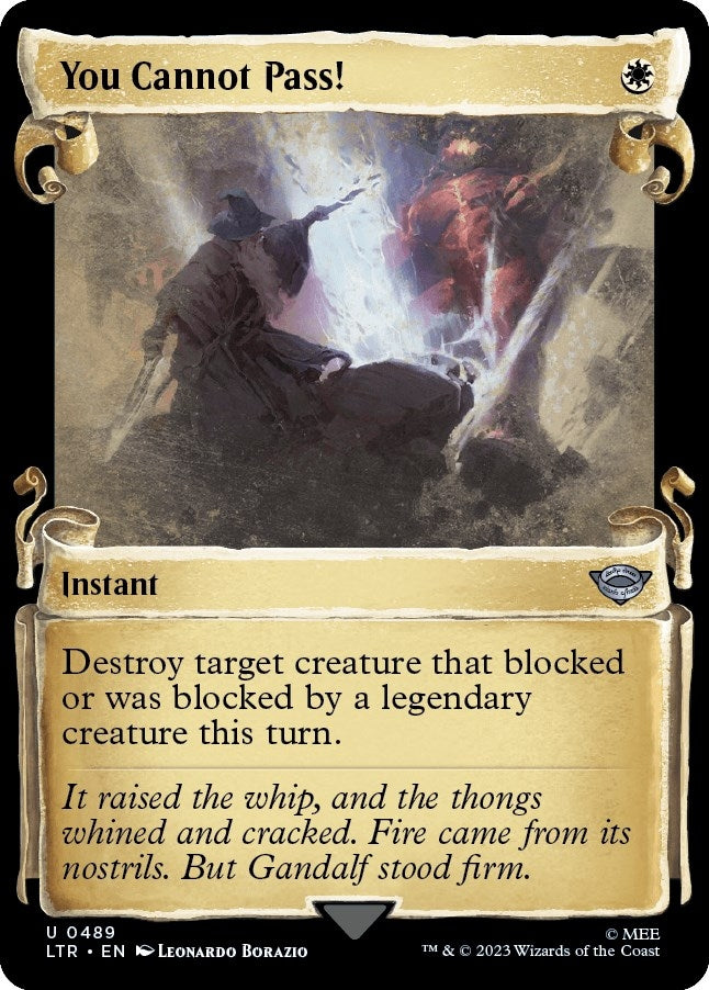 You Cannot Pass! (Showcase Scrolls) (489) [LTR] - MTG Single