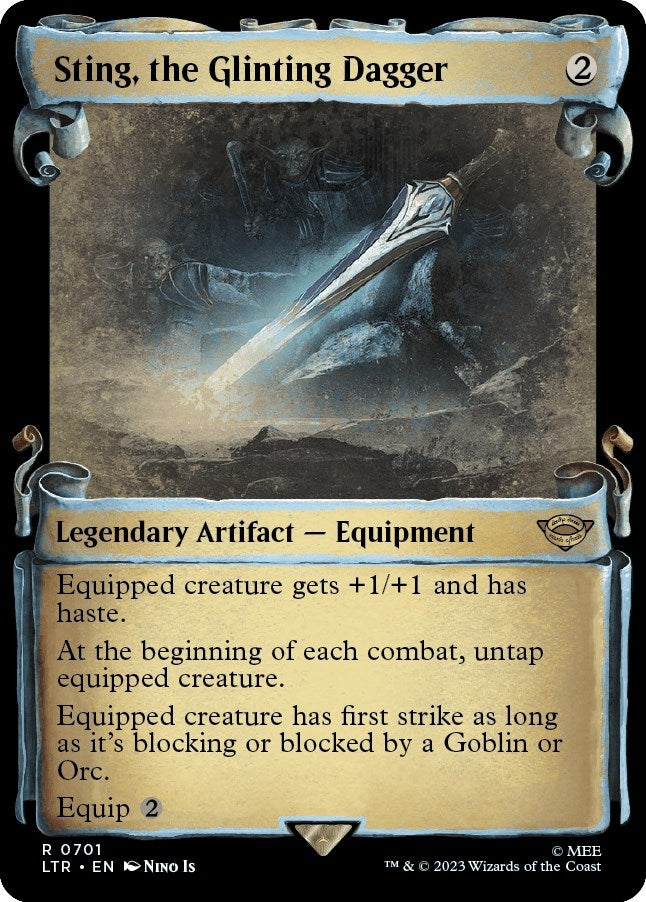 Sting the Glinting Dagger (Showcase Scrolls) (701) [LTR] - MTG Single