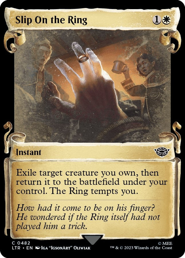 Slip on the Ring (Showcase Scrolls) (482) [LTR] - MTG Single