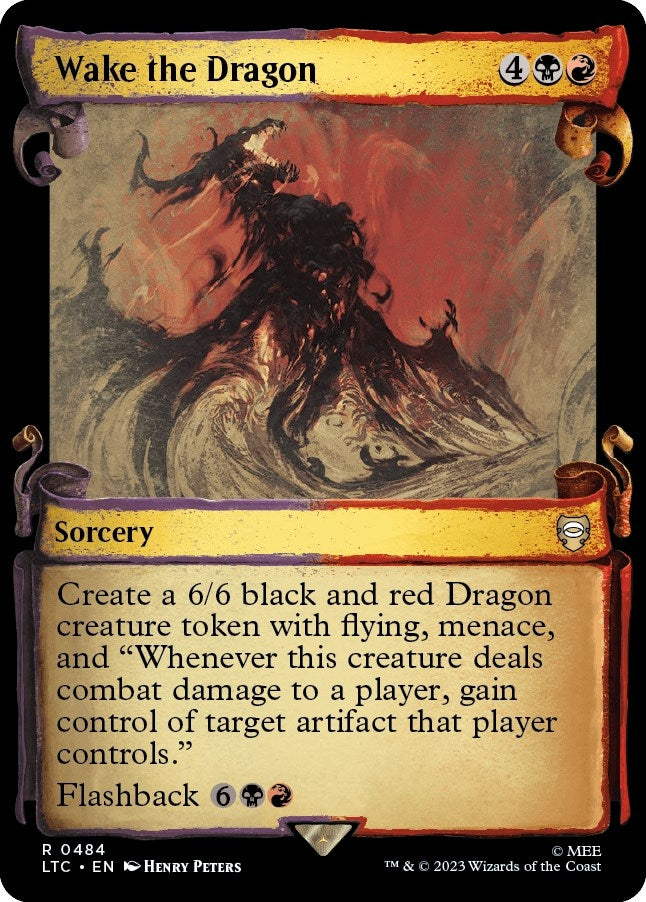 Wake the Dragon (Showcase Scrolls) (484) [LTC] - MTG Single