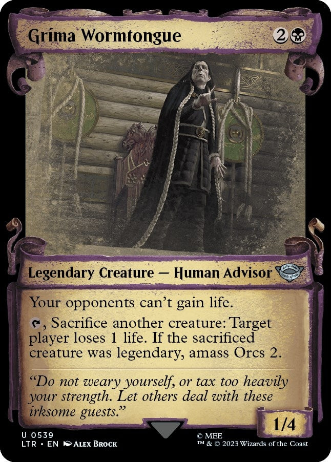 Grima Wormtongue (Showcase Scrolls) (539) [LTR] - MTG Single