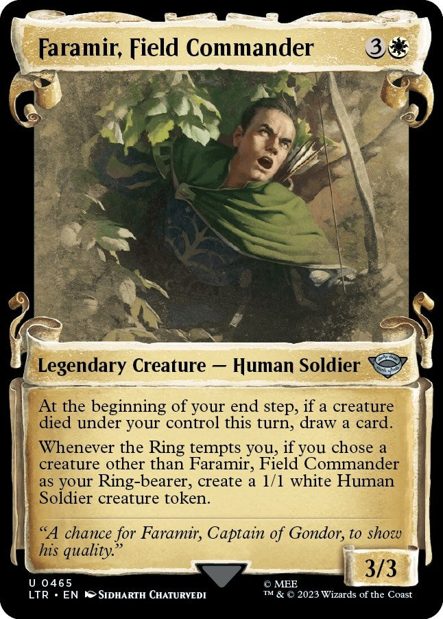 Faramir Field Commander (Showcase Scrolls) (465) [LTR] - MTG Single