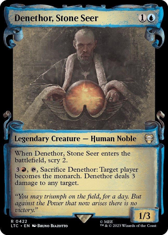 Denethor Stone Seer (Showcase Scrolls) (422) [LTC] - MTG Single