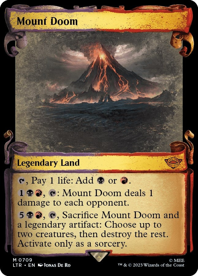 Mount Doom (Showcase Scrolls) (709) [LTR] - MTG Single
