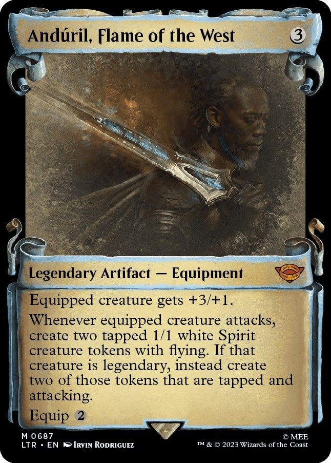Anduril Flame of the West (Showcase Scrolls) (687) [LTR] - MTG Single