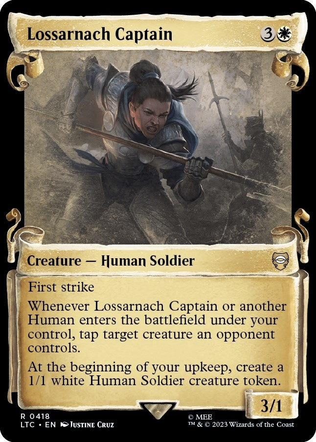 Lossarnach Captain (Showcase Scrolls) (418) [LTC] - MTG Single