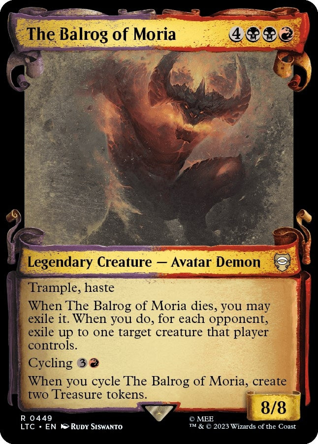 The Balrog of Moria (Showcase Scrolls) (449) [LTC] - MTG Single