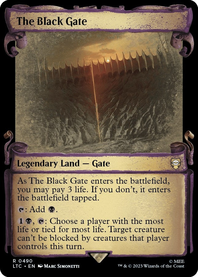 The Black Gate (Showcase Scrolls) (490) [LTC] - MTG Single